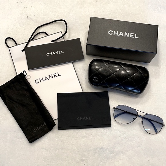 Genuine Chanel Aviator Sunglasses